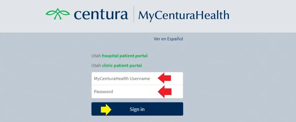 MyCenturaHealth Patient Portal Login
